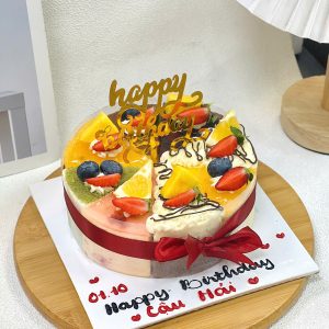 Mousse mix vị trang trí trái cây 16cm