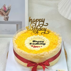 Bông lan trứng muối tròn sinh nhật
