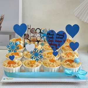 Bánh Cupcake trứng muối + kèm phụ kiện
