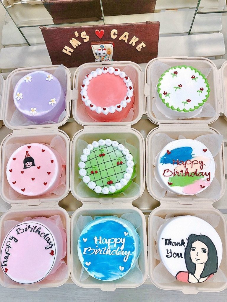 Bánh bento mẫu nhiều màu - HMcake