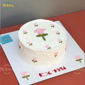 Bánh Bento vẽ hoa hộp trong