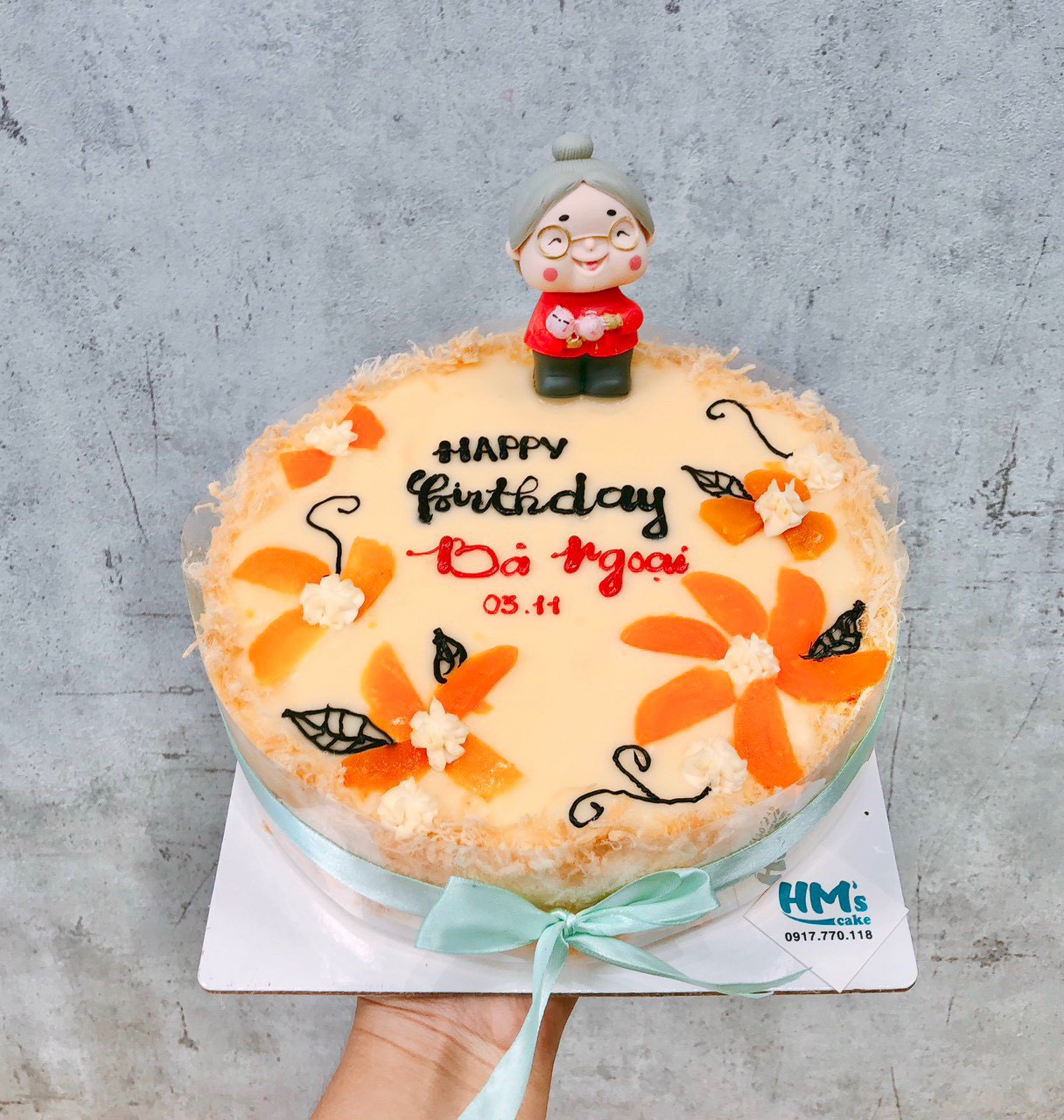 bông lan trứng muối trang trí hoa