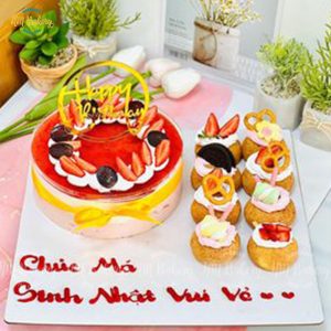 Set mousse dâu mix su singapore