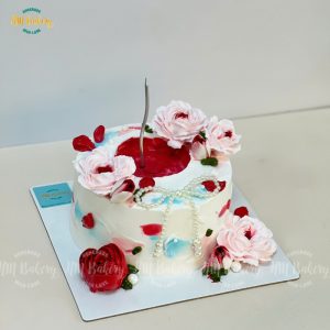 Bánh kem hoa hồng 16cm M1
