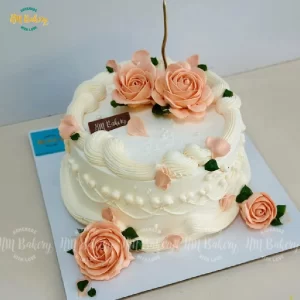 Bánh kem hoa Tone cam