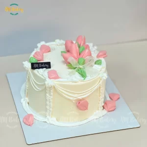 Bánh kem hoa Tulip 16cm