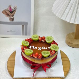 Bánh Flan dâu nho