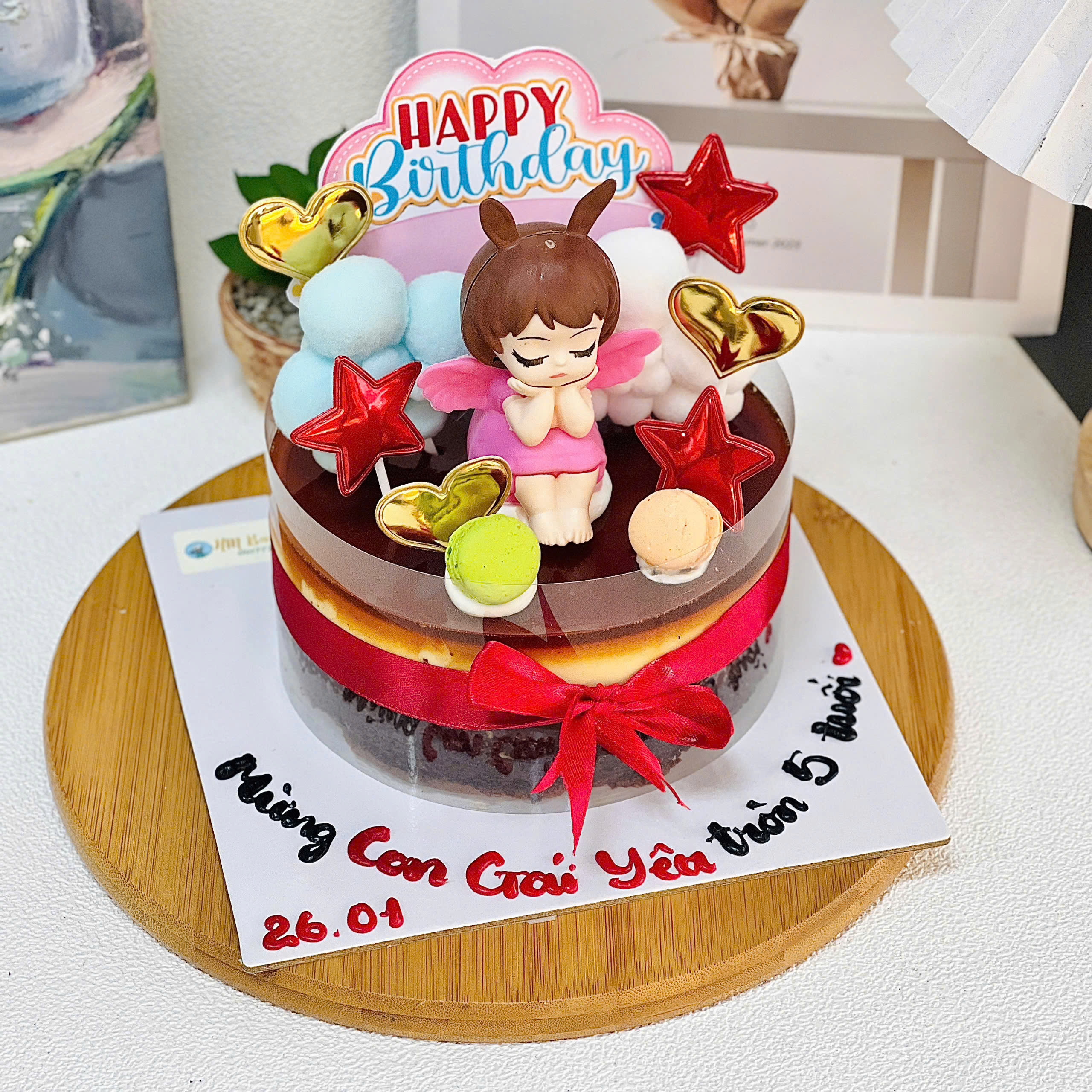 Bánh Flan gato trang trí 15cm