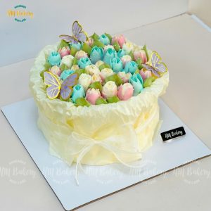 Bánh kem 16cm hoa tulip