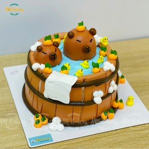 Bánh kem gấu nâu cute 16cm
