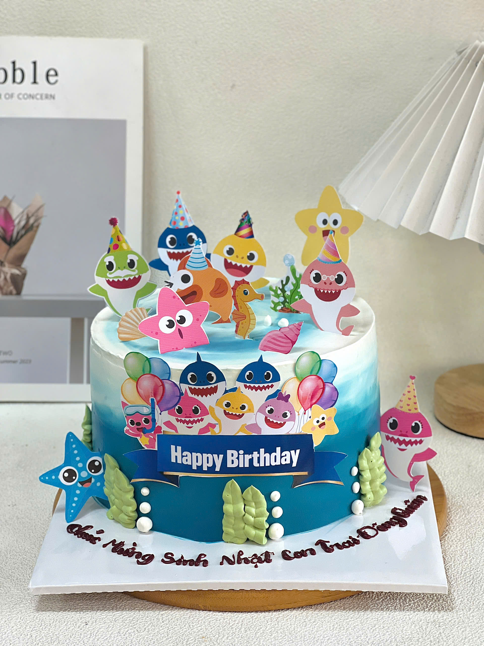 Bánh kem bắp đại dương 16cm
