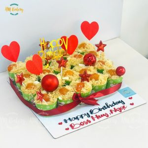 Set 20 cupcake bông lan trứng muối