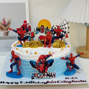 Bánh kem trang trí Spiderman 20cm