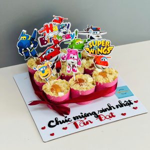 Cupcake trứng muối Super Wing set 9