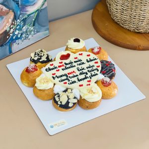 SET 10 BÁNH SU XẾP HÌNH TRÁI TIM