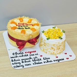 Bánh Mix & Match MM 04 : bltm 16cm + bánh kem bắp 10cm