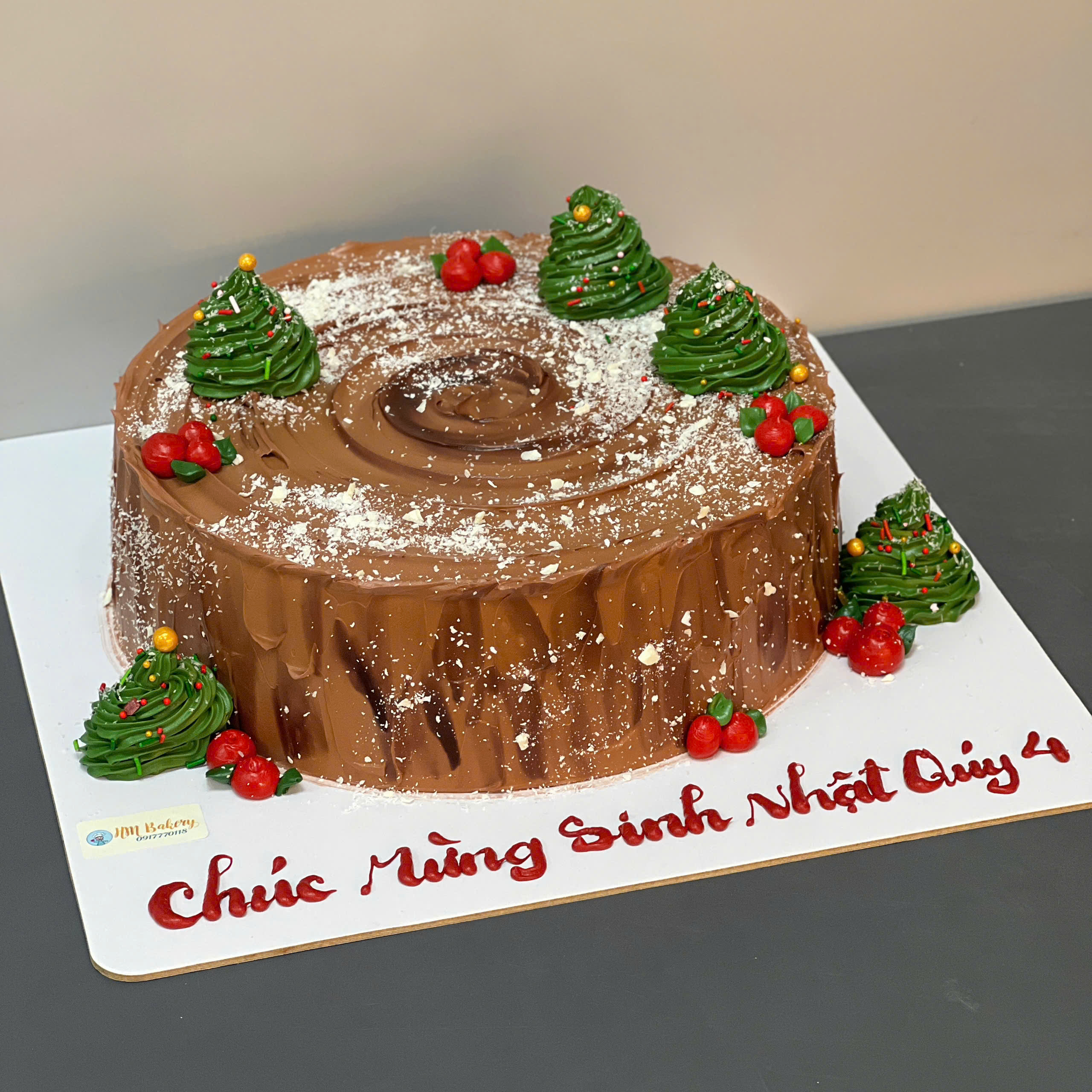 Bánh giáng sinh cốt vani kem chocolate GS 31