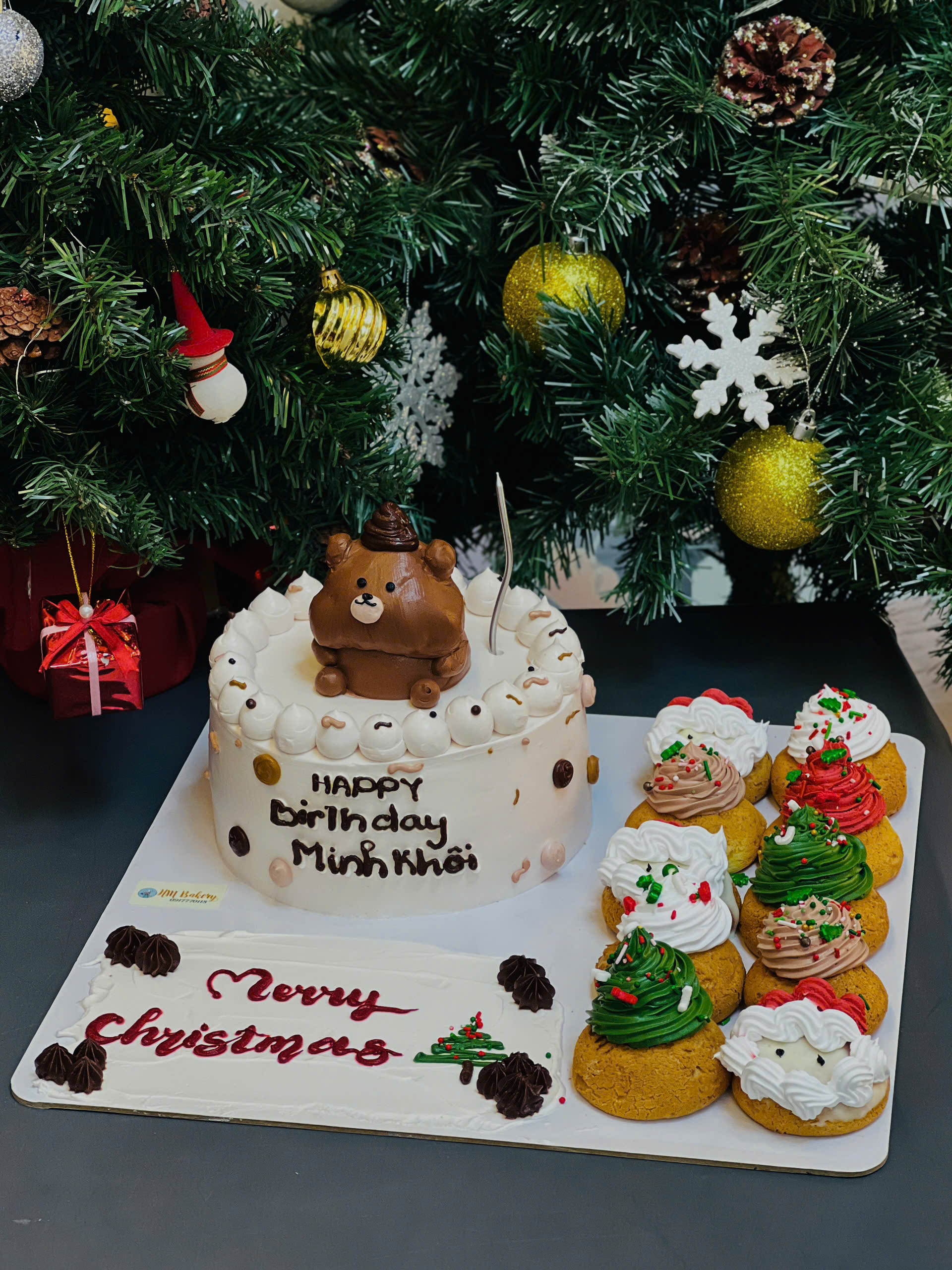 Bánh kem 16cm + 10 susing