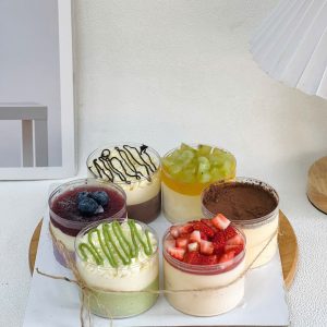 Set 6 ly tròn mousse