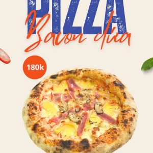 Pizza bacon dứa