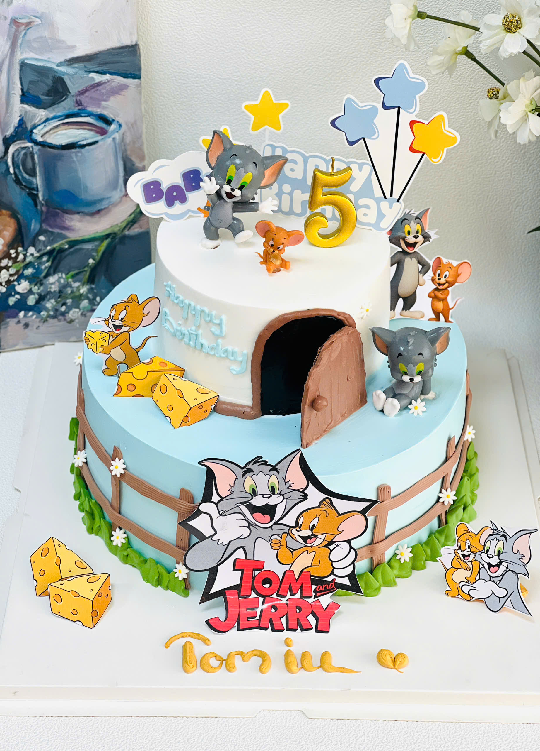 Bánh Kem Tầng Tom và Jerry BKT11