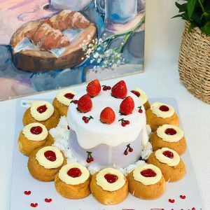 Bánh kem TG 07 (bánh kem 10cm + 12 su sing)