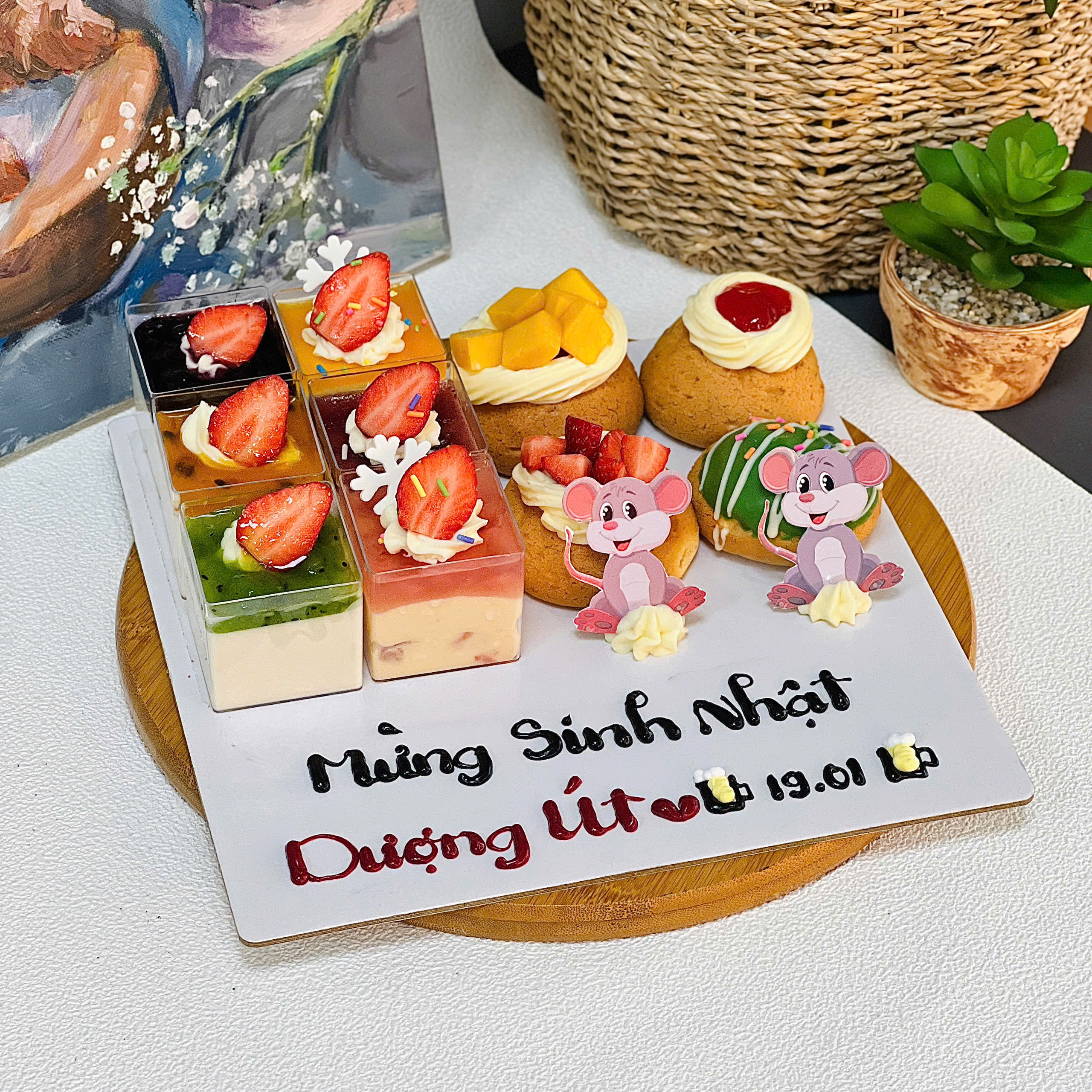 Bánh Mix & Match MM 09: set 3 panna + 3 mousse + 4 susing