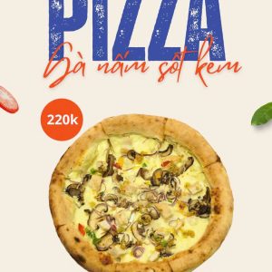 Pizza Gà Nấm Sốt Kem