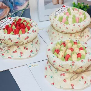 Bánh kem nữ A27 - tulip 14cm