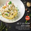 Mì Ý Gà Nấm Sốt Kem