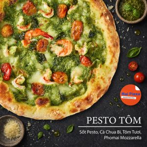 Pizza Pesto Tôm