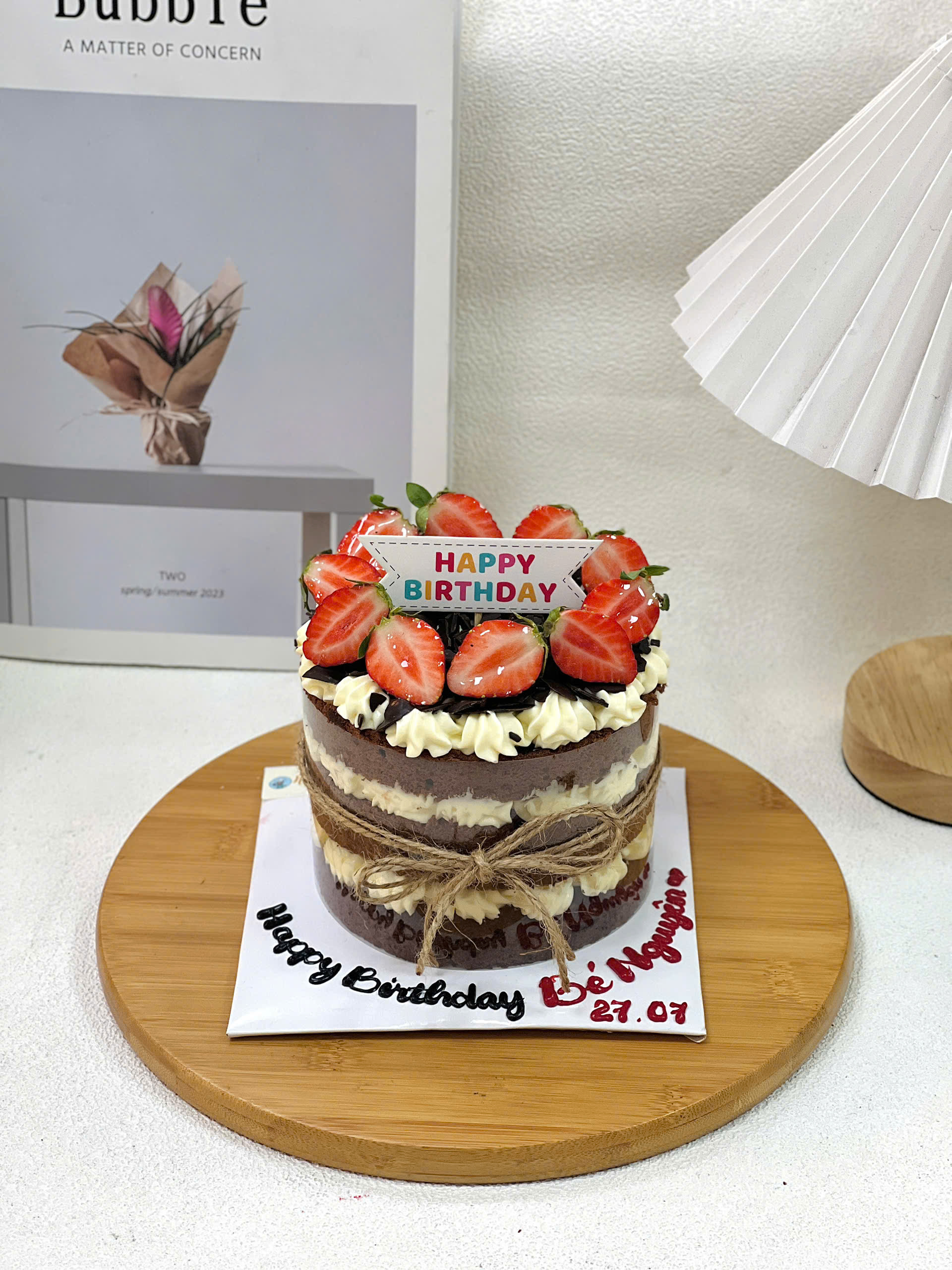 Bánh kem chocolate 21 - black forest kem phô mai - Ảnh 2