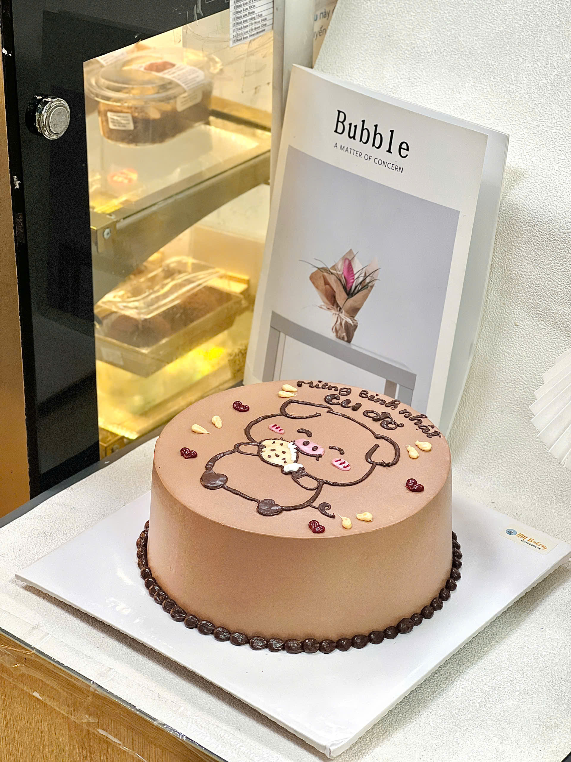 Bánh kem cốt chocolate vẽ hình 34 - Ảnh 3
