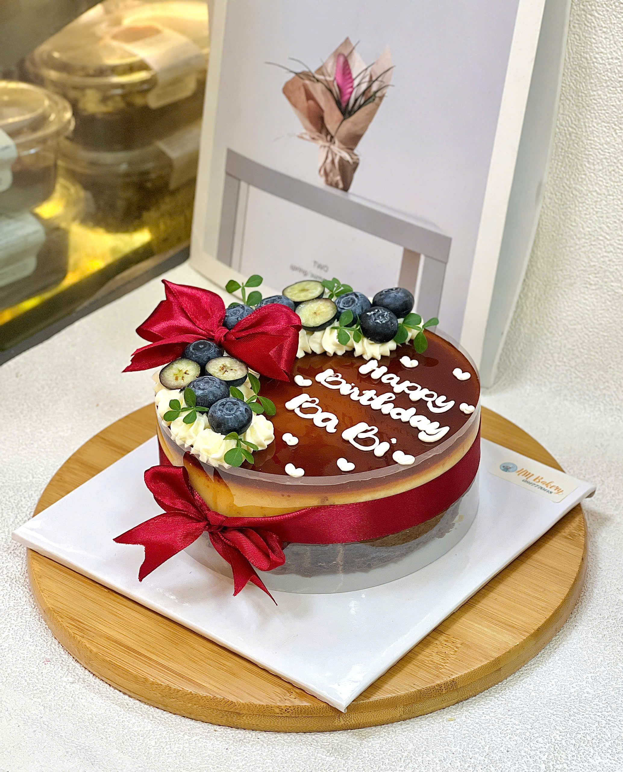 Flan gato A24 ( trang trí việt quất) - Ảnh 2