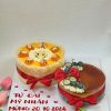 Bánh Mix & Match MM 12: bông lan trứng muối 16cm + flan gato 15cm