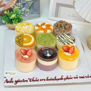 Set 9 ly tròn đủ vị mousse M06