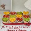 Set 12 cup mousse tim full trái cây