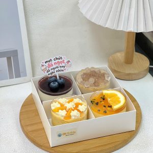 Set 4 ly tròn mousse M01